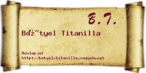 Bátyel Titanilla névjegykártya